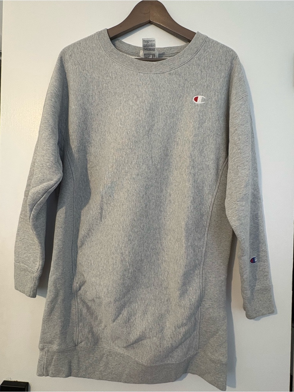 Champion women sweatshirt dress - S - Light Gray